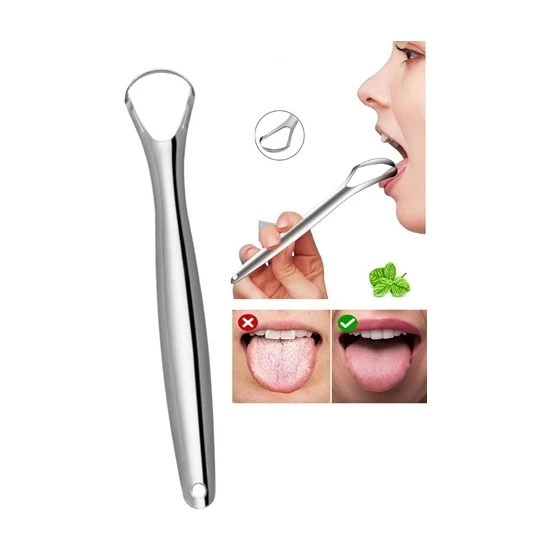 Kitchen Live Dil Temizleyici Paslanmaz Çelik Ağız Bakım Fırçası Dil Plak Temizleme Dil Sıyırıcı