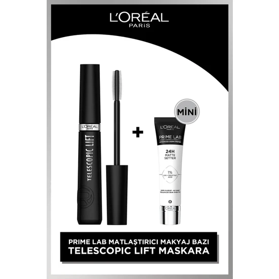 L'oréal Paris Telescopic Lift Maskara & L'oreal Cosmetics Mini Prime Lab