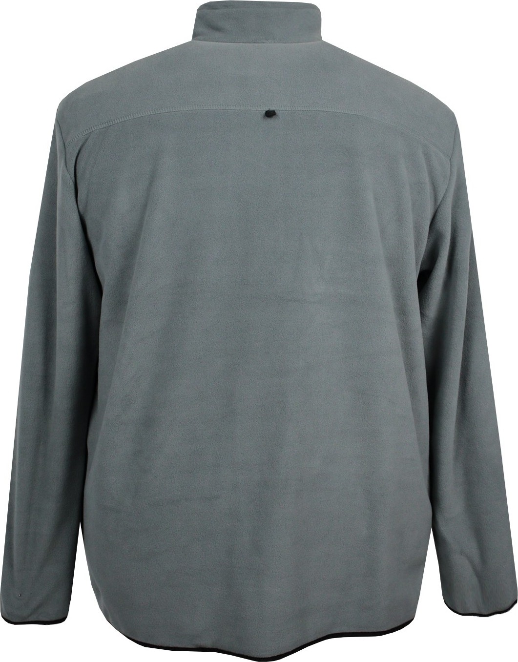 Maruf Shop Büyük Beden Dik Yakalı Polar Sweatshirt Gri görsel 4