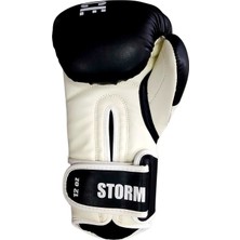 Whiteface Storm Boks Eldiveni (Siyah-Beyaz) 10-12 Oz.