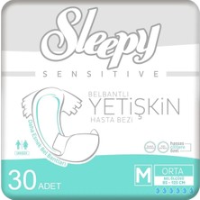 Sleepy Sensitive Belbantlı Yetişkin Hasta Bezi Medium 30'lu
