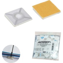 Jameson Yapışkanlı Kroşe 28X28 mm Beyaz (100 Adet) Jameson JYK-2828W