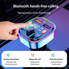 Plz Shop Q7 Bluetooth Araba Şarj Cihazı Arabası Fm Verici - Siyah (Yurt Dışından)