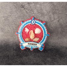 HD Marketim Magnet Deniz Kabuk Nazar Göz Buzdolabı Süsü Ahşap Magnet Mıknatıslı Hediyelik Eşya