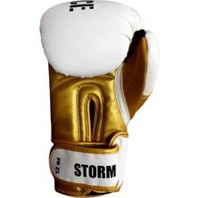 Whiteface Storm Boks Eldiveni (Beyaz-Gold) 10-12 Oz.