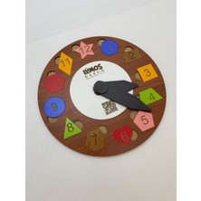 Lumos Dekor Ahşap Geometrik Şekiller Saat Puzzle