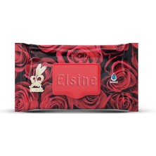 Elsine 9 Paket Red Rose Islak Havlu Mendil 90 Adet Kapaklı Gül Kokulu