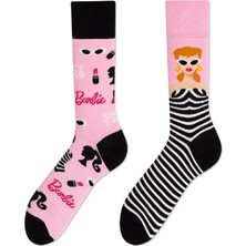Carnaval Socks 5'li Barbie Desenli Sağlı Sollu Renkli Çorap Seti