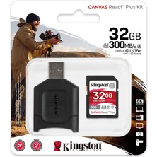 Kıngston 32GB Sdhc Class 10 Hafıza Kartı +Kart Okuyucu MLPR2/32GB