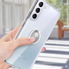 Fybang GALAXYS22PLUS Kılıf, Samsung Galaxy S22PLUS Için Şeffaf Gövdeli Yumuşak Tpu Darbeye Dayanıklı Kılıf, 360 Derece Dönen Halkalı Destek Ayaklı (Manyetik Araç Montajı ile Çalışır), Şef (Yurt Dışından)