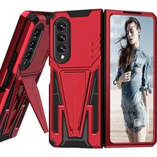 Fybang Samsung Galaxy Z Fold 3 5g ile Uyumlu Dahili Destek Ayaklı Kılıf,samsung Z Fold 3 Kılıf Manyetik Stand Tasarımı, Sağlam Askeri Sınıf Düşme Önleyici Aşınmaya Dayanıklı Darbeye Dayan (Yurt Dışından)