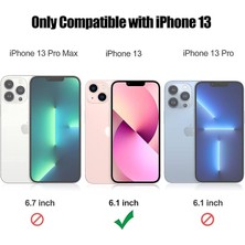 Fybang iPhone 13 Için Ultra Ince Yumuşak Yastıklama Koruyucusu, Ağır Iş Koruması ve Dairesel Destek Koruyucusu (Yeşil) (Yurt Dışından)