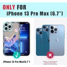 Fybang iPhone 13 Pro Kılıf ile Uyumlu Asthestic Mountain Moon Sevimli Ince Telefon Kılıfı Için Kadın Kız Erkek Erkek, Yumuşak Tpu Silikon Koruyucu Tam Kamera Lens Kapağı iPhone 13 Pro 6.1 (Yurt Dışından)