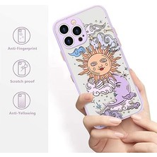 Fybang iPhone 13 Pro Kılıf ile Uyumlu Mat Şeffaf Tasarım Güneş Ay 3D Karikatürler Tampon Kadın Erkek Genç Kız Darbeye Dayanıklı Silikon Yumuşak Arka Koruyucu Kapak Apple iPhone 13 Pro Tel (Yurt Dışından)