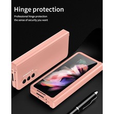 Fybang Galaxy Z Fold 3 Kılıf, Menteşeli Ağır Hizmet Korumalı Ekran Koruyuculu Sert Pc Kapağı, Tam Koruma (Pembe) (Yurt Dışından)