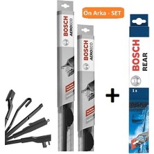 Bosch Seat Ibiza (2002-2006) Ön Arka Silecek Muz Tipi Takım Flat Wiper