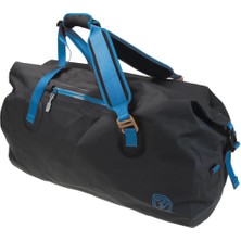 Jr Gear Roll Top Vinyl Duffel Su Geçirmez Spor Çanta 100 Litre-Siyah-Mavi