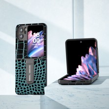 Plz Shop Oppo Find N2 Flip Için Darbeye Dayanıklı Telefon Kılıfı - Mavi (Yurt Dışından)