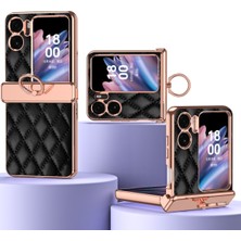 Plz Shop Oppo Find N2 Flip Için Darbeye Dayanıklı Telefon Kılıfı - Siyah (Yurt Dışından)