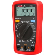 Powermaster PM-14624 Unı-T UT33D+ Dıgıtal Ölçü Aleti Multimetre Siyah