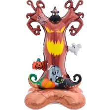 Halloween Ayaklı Ağaç Folyo Balon 144X77 cm