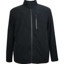 Büyük Beden Fermuarlı Polar Sweatshirt
