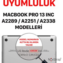 Novstrap Apple MacBook Pro 13 Inç M1 M2 A2338 A2289 A2251 ile Uyumlu Touchpad Trackpad Koruyucu Film