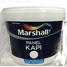 Marshall Su Bazlı Kokusuz Amerikan Panel Kapı Boyası Su Bazlı 1 Lt - 6 Parça Boyama  Seti