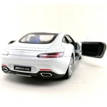 Kinsmart Mercedes Amg Gt 1:36 Beyaz Çek Bırak Model Araba