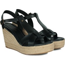 Fitbas 5027 014 Kadın Siyah Büyük & Küçük Numara Sandalet