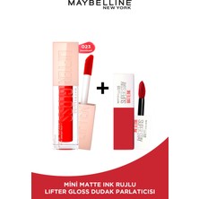 Maybelline New York Lifter Gloss Nemlendirici Dudak Parlatıcısı - 23 Sweetheart & Maybelline Mini Matte Ink