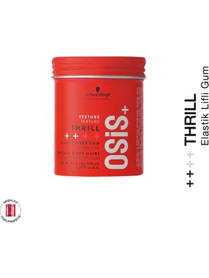 Schwarzkopf Osis+ Saç Bakımı Elastic Fiber Lifli Şekillendirici Gum 100ml Krem Formda Esnek Kontrol