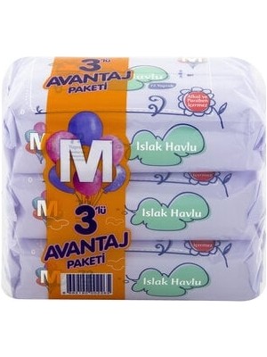 Migros Islak Havlu 3 x 72'li