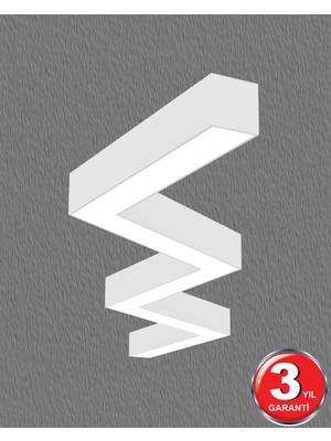 Hegza Lighting Zigzag - Ledli Modern Sarkıt LED Avize Salon Mutfak Oturma Odası Yatak Odası Antre Hol LED