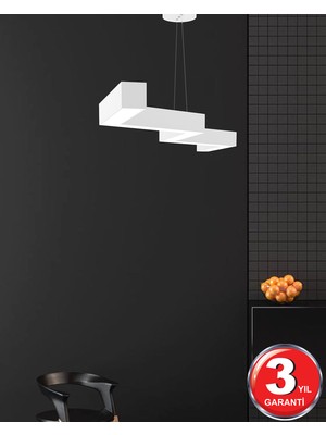 Hegza Lighting Zigzag - Ledli Modern Sarkıt LED Avize Salon Mutfak Oturma Odası Yatak Odası Antre Hol LED