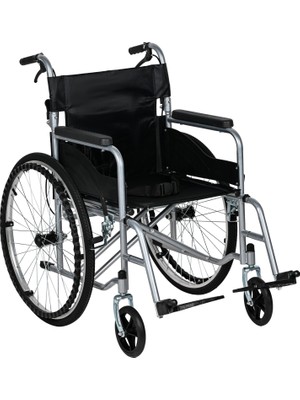Katlanabilir Refakatçi Frenli Ekonomik Manuel Tekerlekli Sandalye