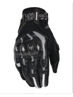 Ebakbak Motosiklet Eldiveni Karbon Fiber Koruma Deri Microfiber Kumaş Motor Eldiven