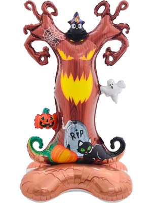 Halloween Ayaklı Ağaç Folyo Balon 144X77 cm