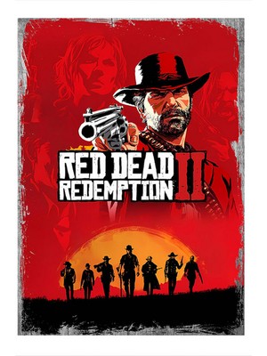 Tablomega Red Dead Redemption 2 Dekoratif Mdf Tablo 25CMX 35CM