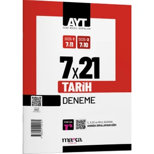 Marka Yayınları 2025 AYT Tarih 7 Deneme Tamamı Video Çözümlü