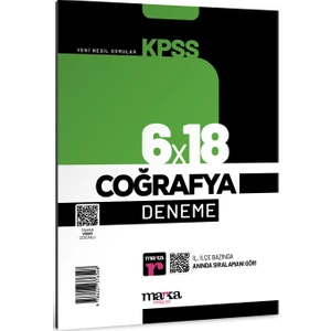 Marka Yayınları 2025 KPSS Coğrafya 6x18 Deneme Tamamı Video Çözümlü