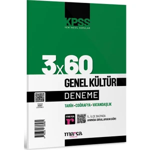 Marka Yayınları 2025 KPSS Genel Kültür 3x60 Deneme Sınavı