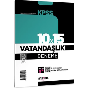 Marka Yayınları 2025 KPSS Vatandaşlık 10x15 Deneme Tamamı Video Çözümlü