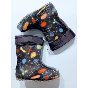 Çocuk Çizme Yağmur ve Kar Botu Soğuk Geçirmez Içi Kürklü