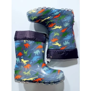 Çocuk Çizme Yağmur ve Kar Botu Soğuk Geçirmez Içi Kürklü