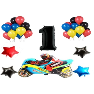 Düvenci Ticaret Yarış Motor Temalı Balon Set