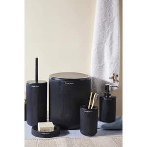 Dante 5 Parça Silver Banyo Set Siyah