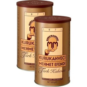 Mehmet Efendi Çekme Teneke Ambalaj Türk Kahvesi 500 gr x 2 Adet
