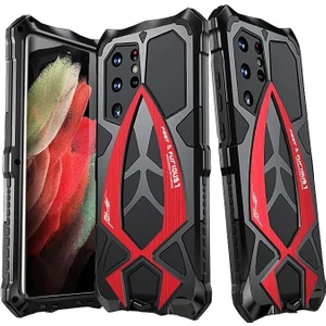 Samsung Galaxy S22 Ultra Metal Kasa ile Uyumlu, Soğuk Alüminyum Zırh Darbeye Dayanıklı Düşmeye Dayanıklı Kılıf Galaxy S22 Ultra Için Askeri Ağır Hizmet Koruyucu Kılıf (Samsung S22 (Yurt Dışından)