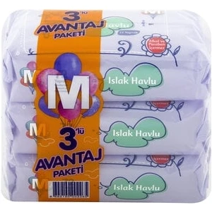 Islak Havlu 3 x 72'li